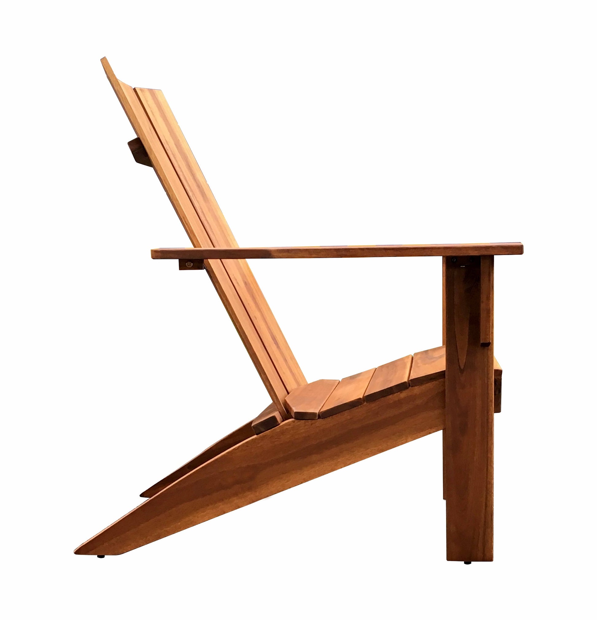 Wood Outdoor Modern Adirondack Chair, Natural Color