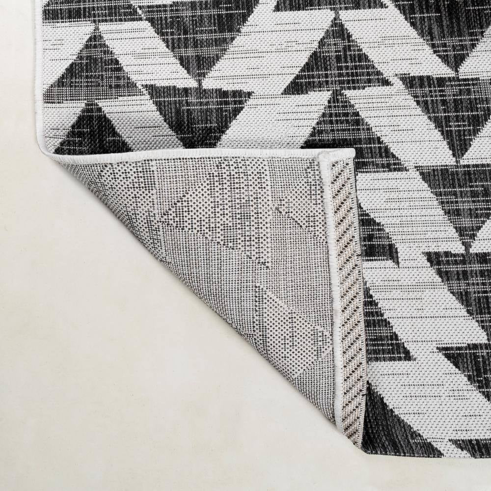 Andratx Ivory/Black 5 Ft. X 8 Ft. Modern Tribal Geometric Indoor/Outdoor Area Rug