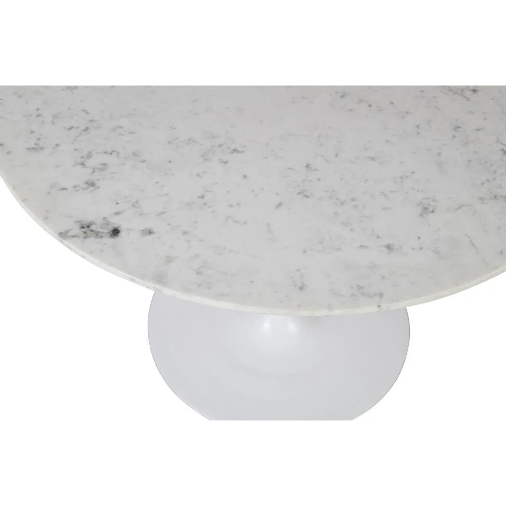 Rowan 54" Modern Luxury Pedestal round Marble Dining Table