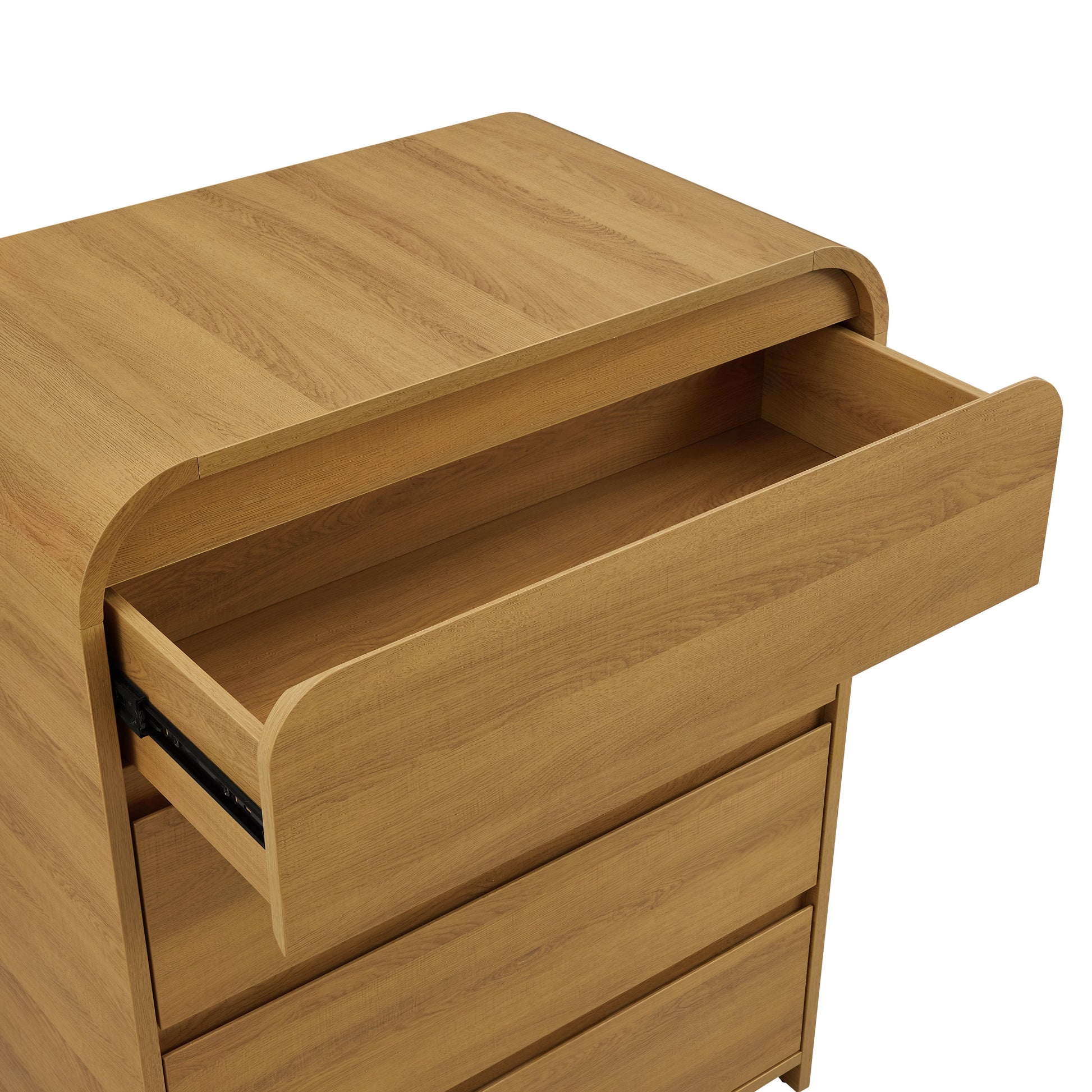 Juliet 4 Drawer Dresser, Light Honey Finish