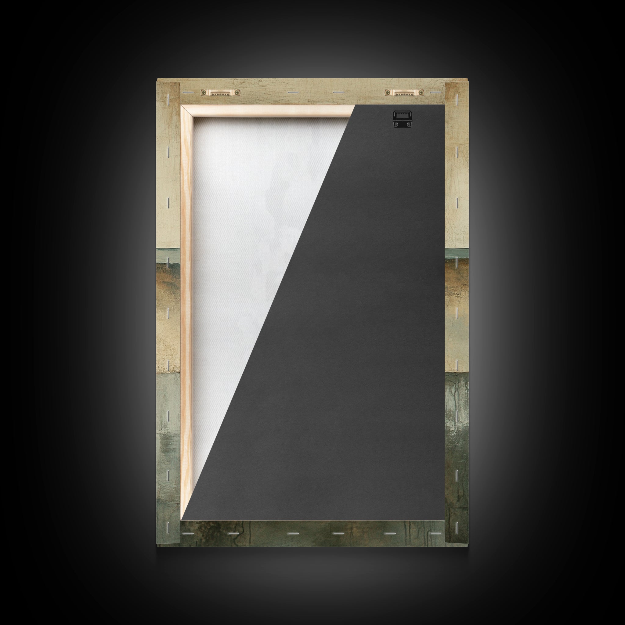 Neutral Abstract Framed Canvas Print