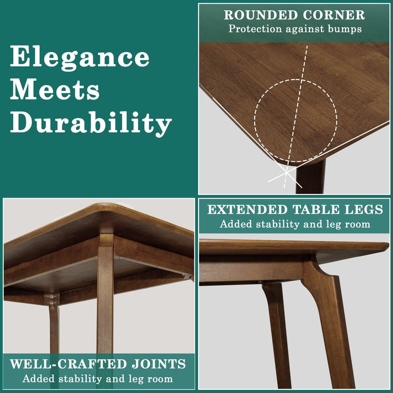 Acacia Verve 48" Solid Wood Dining Table