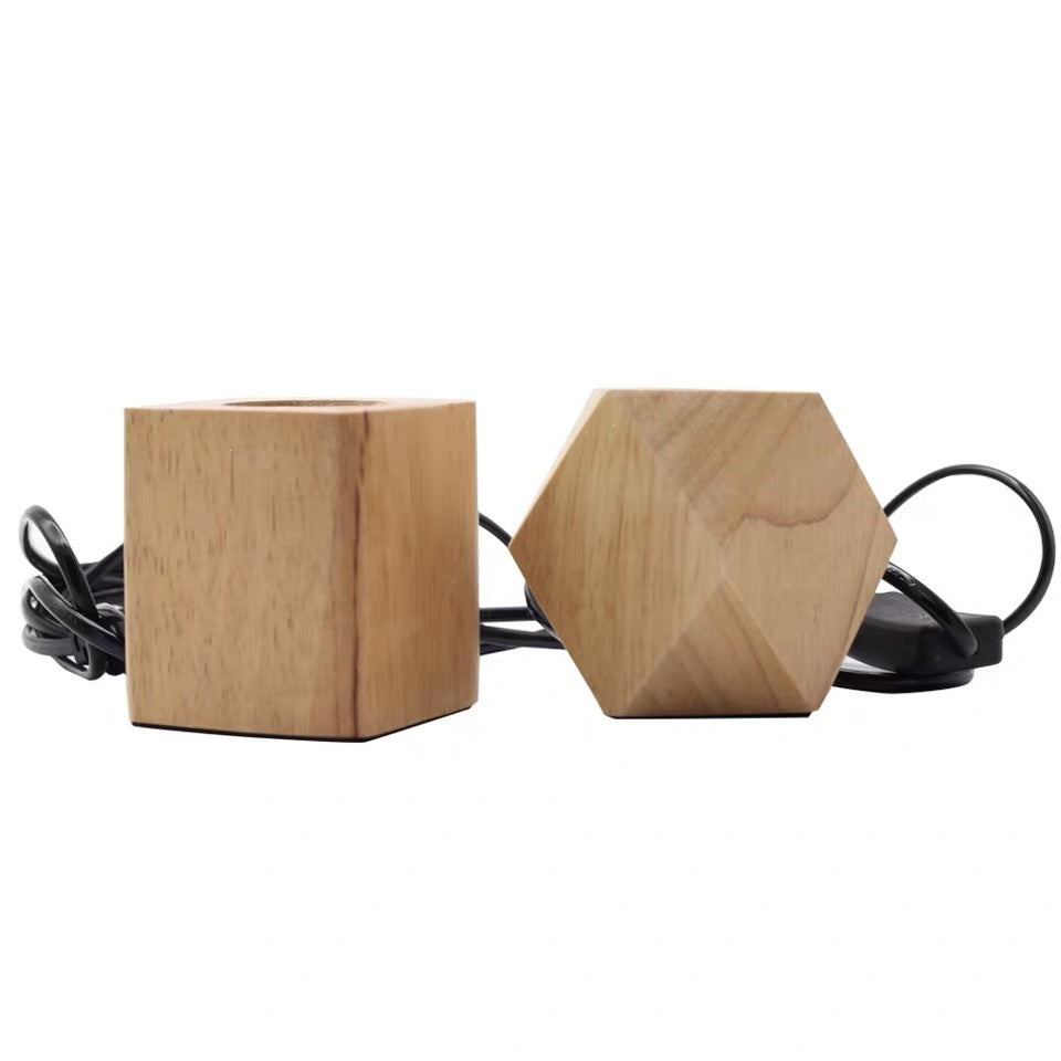 Retro Wood Table Lamp