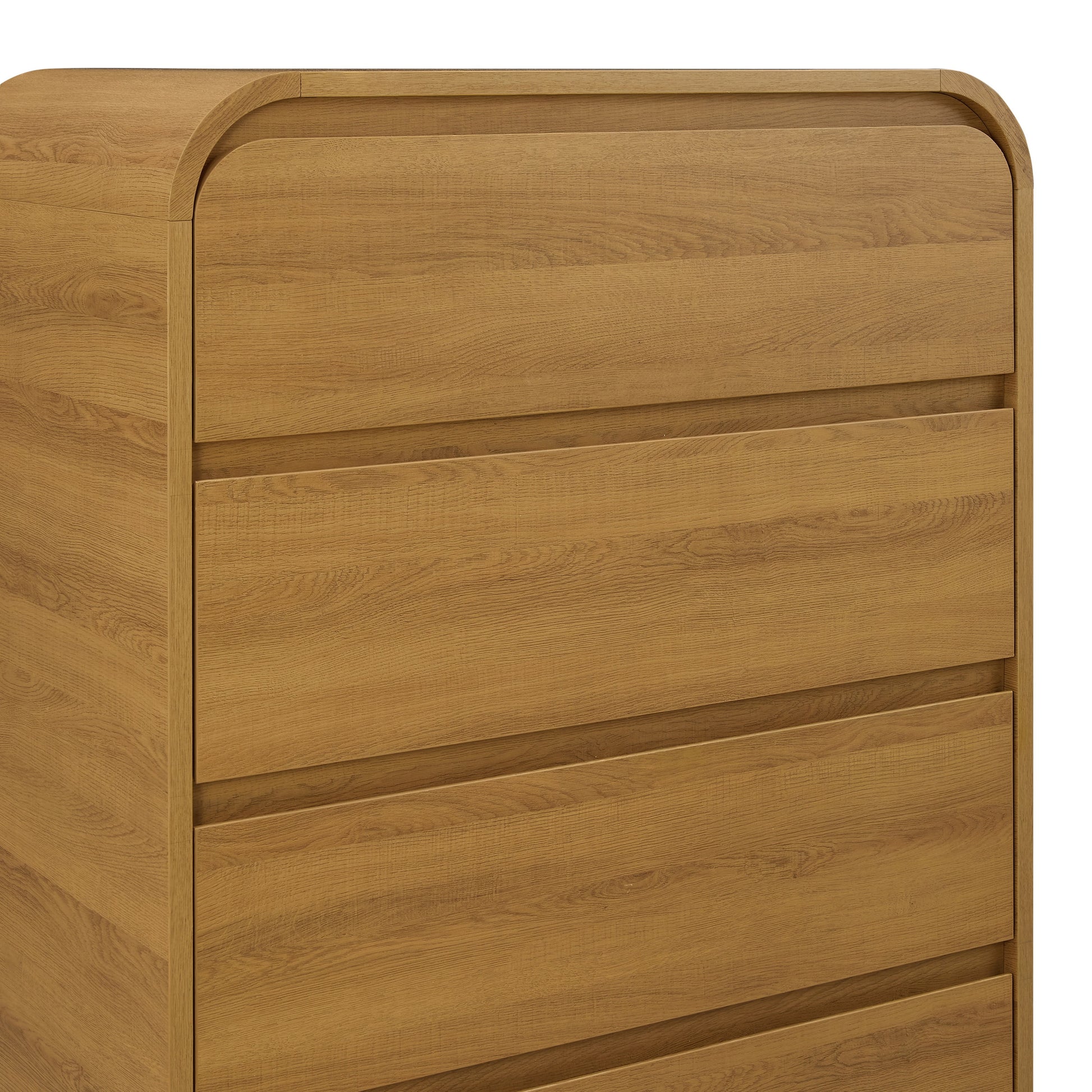 Juliet 4 Drawer Dresser, Light Honey Finish