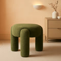 Hugo Rounded Moss Green Ottoman