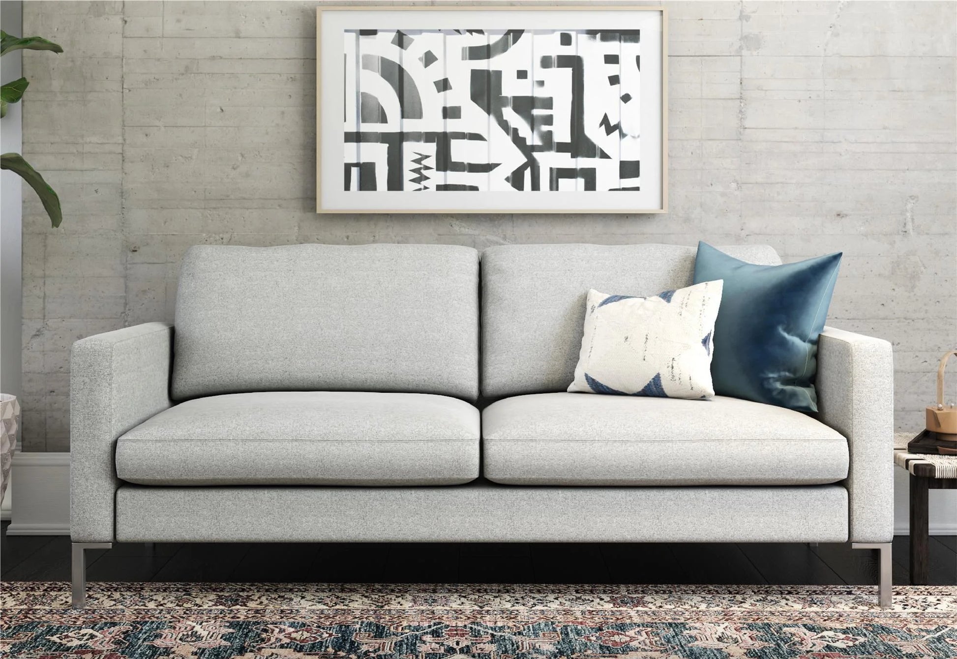 Lexington Sofa, Gray Linen