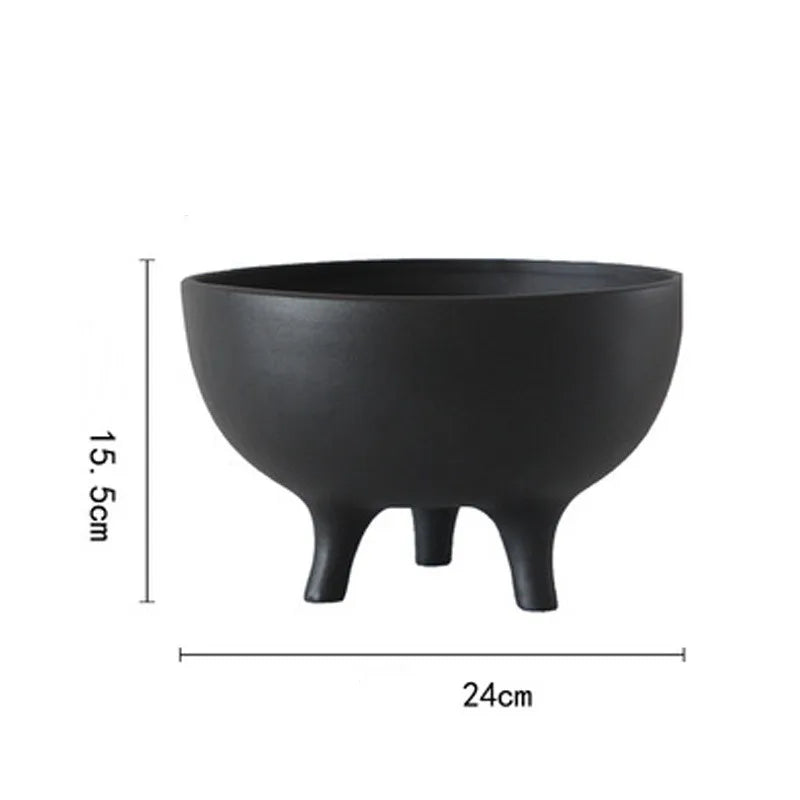 Ceramic Flower Pot with Tripod Stand
