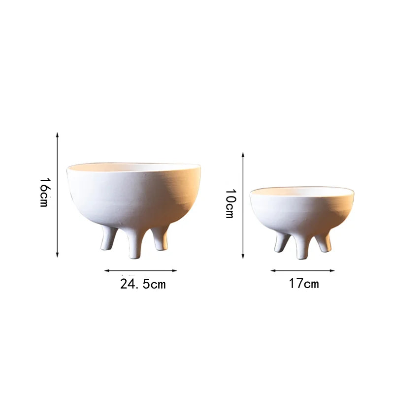 Ceramic Flower Pot with Tripod Stand