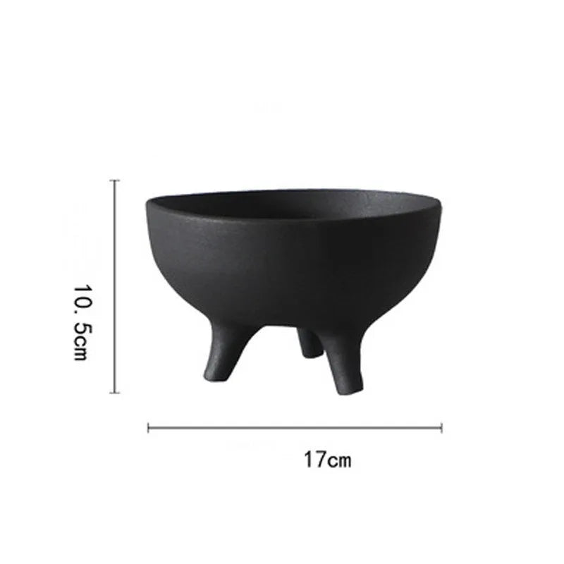 Ceramic Flower Pot with Tripod Stand