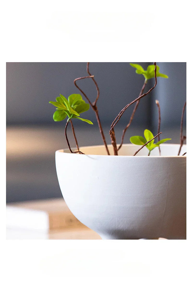 Ceramic Flower Pot with Tripod Stand