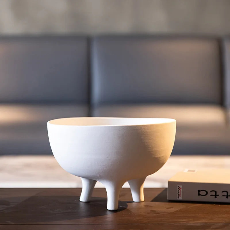 Ceramic Flower Pot with Tripod Stand