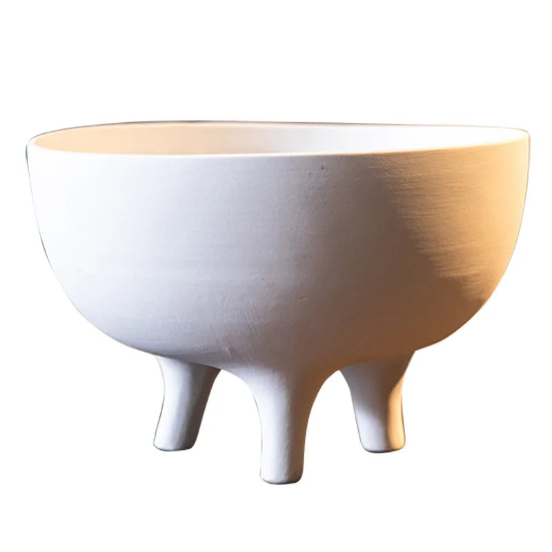Ceramic Flower Pot with Tripod Stand