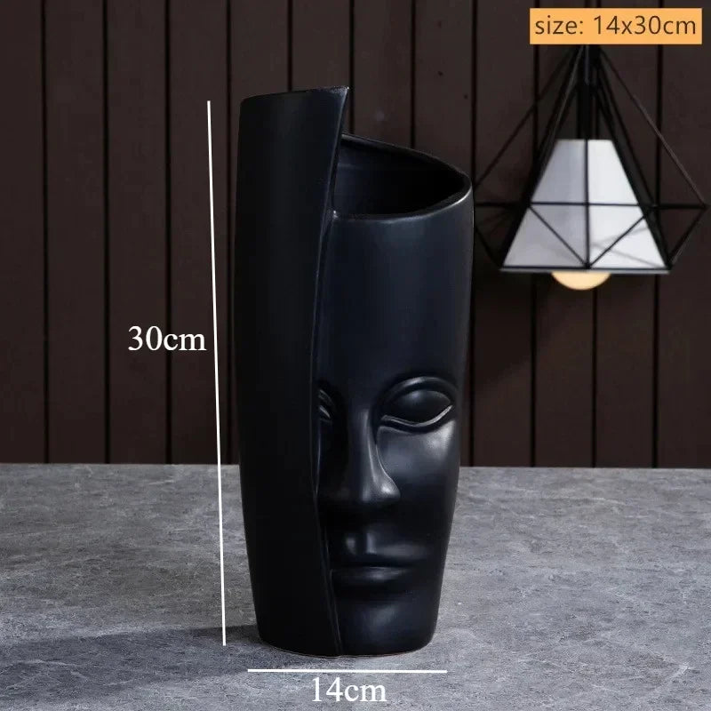 Handmade Ceramic Face Vase