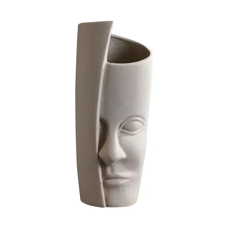 Handmade Ceramic Face Vase