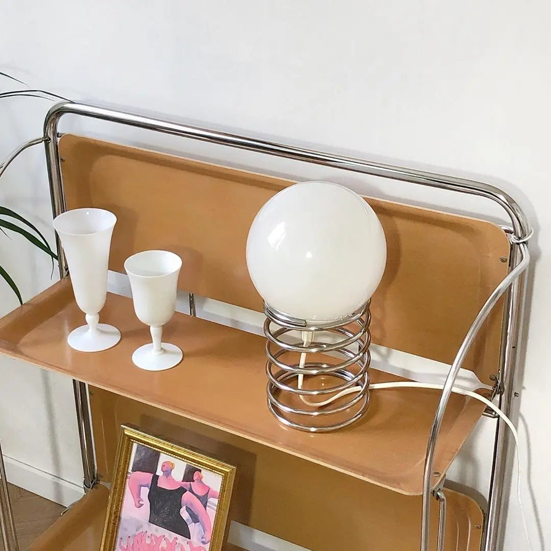 Bauhaus Spring and Glass Table Lamp