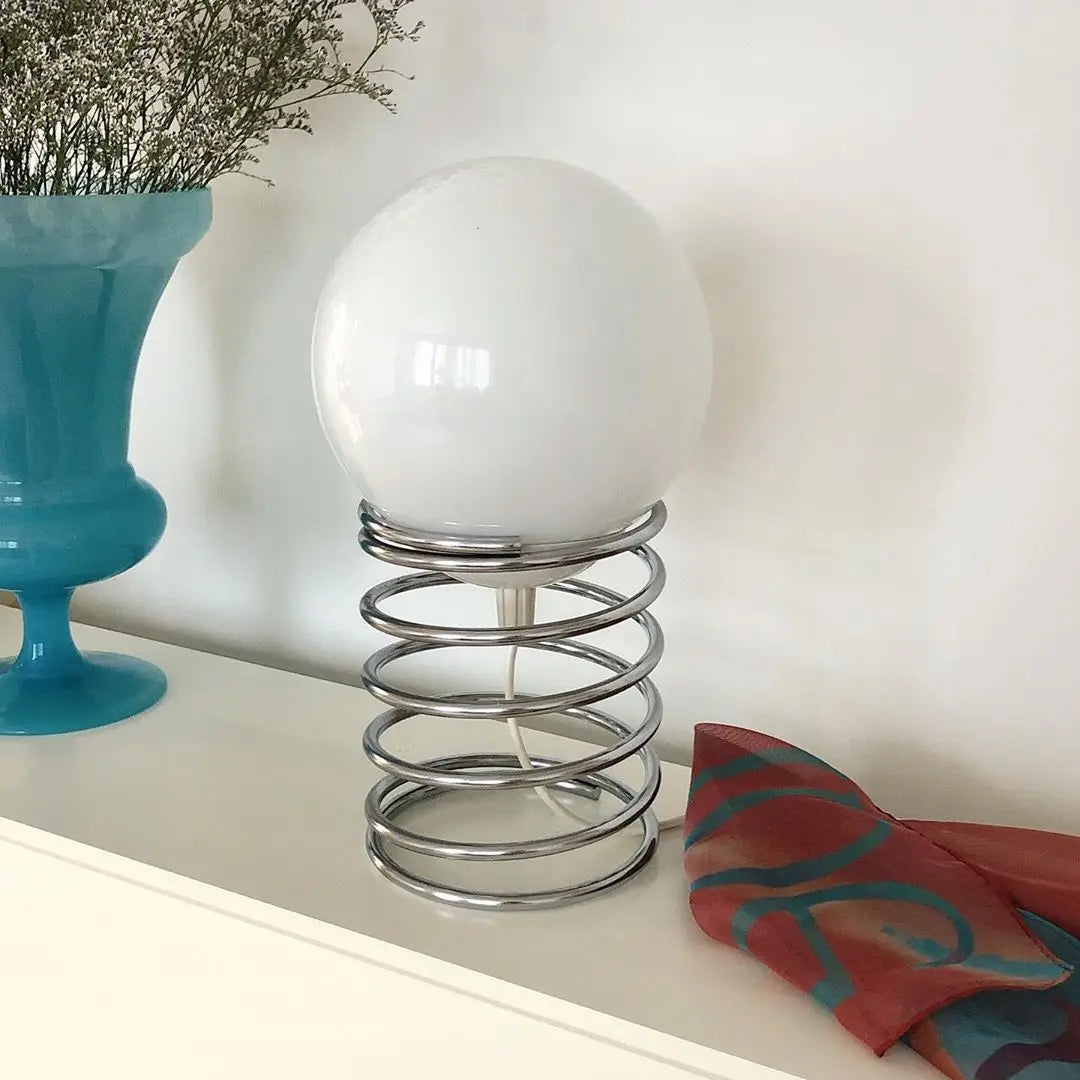Bauhaus Spring and Glass Table Lamp