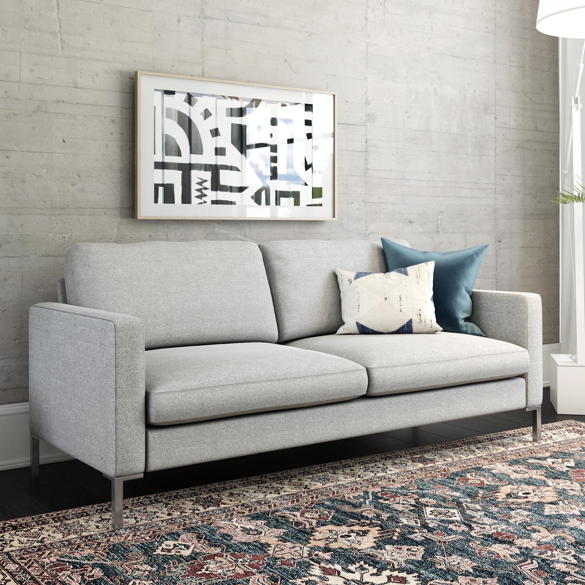 Lexington Sofa, Gray Linen