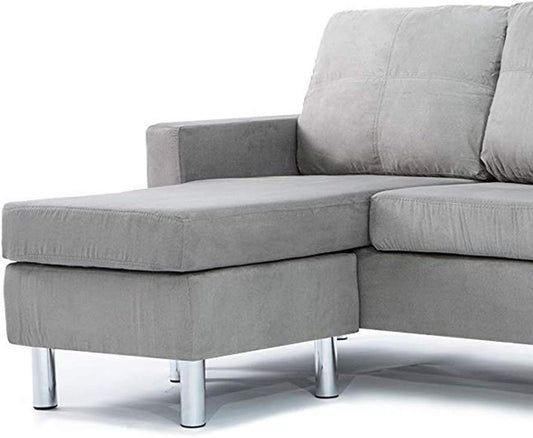 Small Space Modern Sectional Sofa, Gray