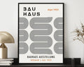Geometric Bauhaus Canvas Poster -  Mid Century Modern