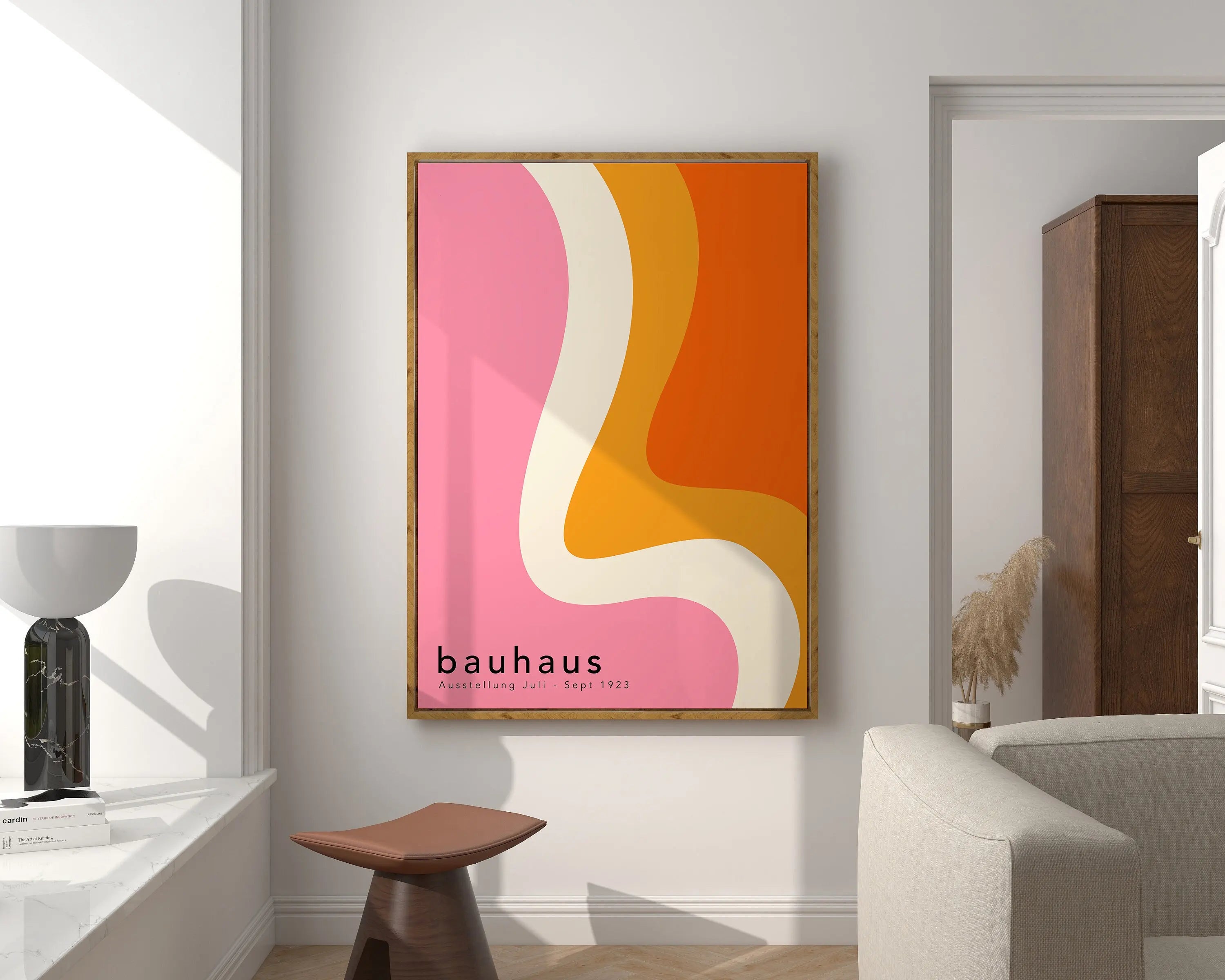 Geometric Mid-Century Canvas Art Print