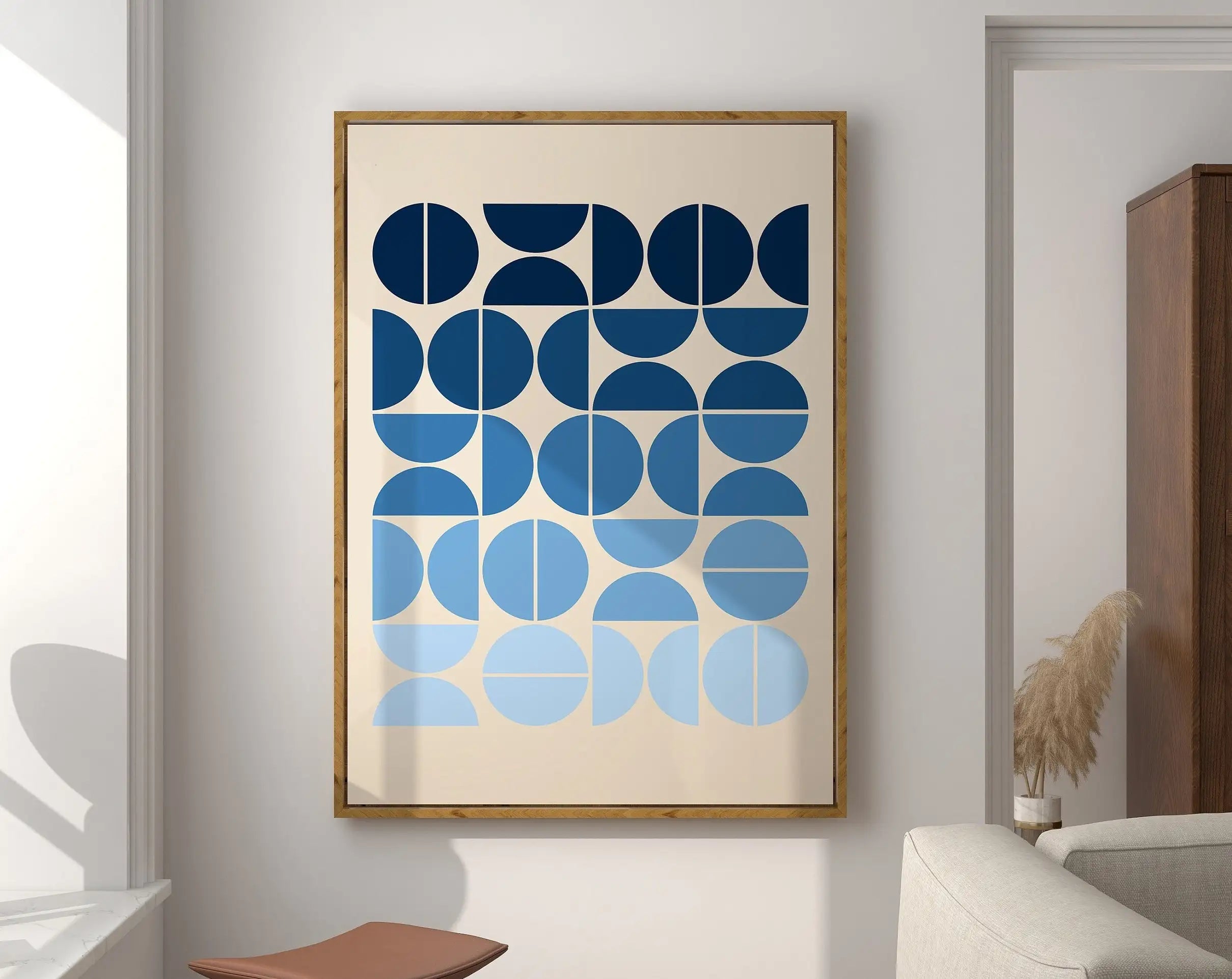 Geometric Mid-Century Canvas Art Print