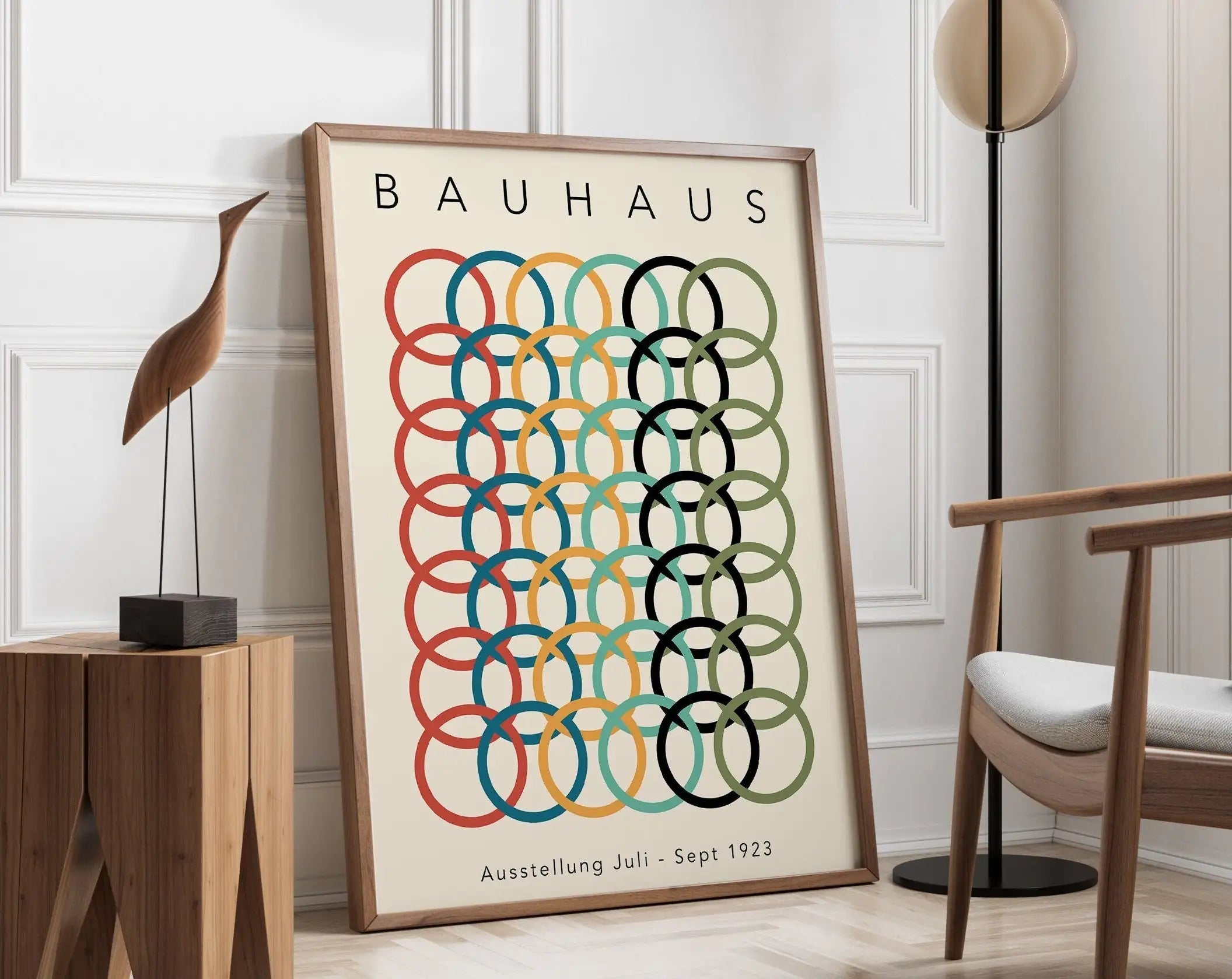Geometric Mid-Century Canvas Art Print