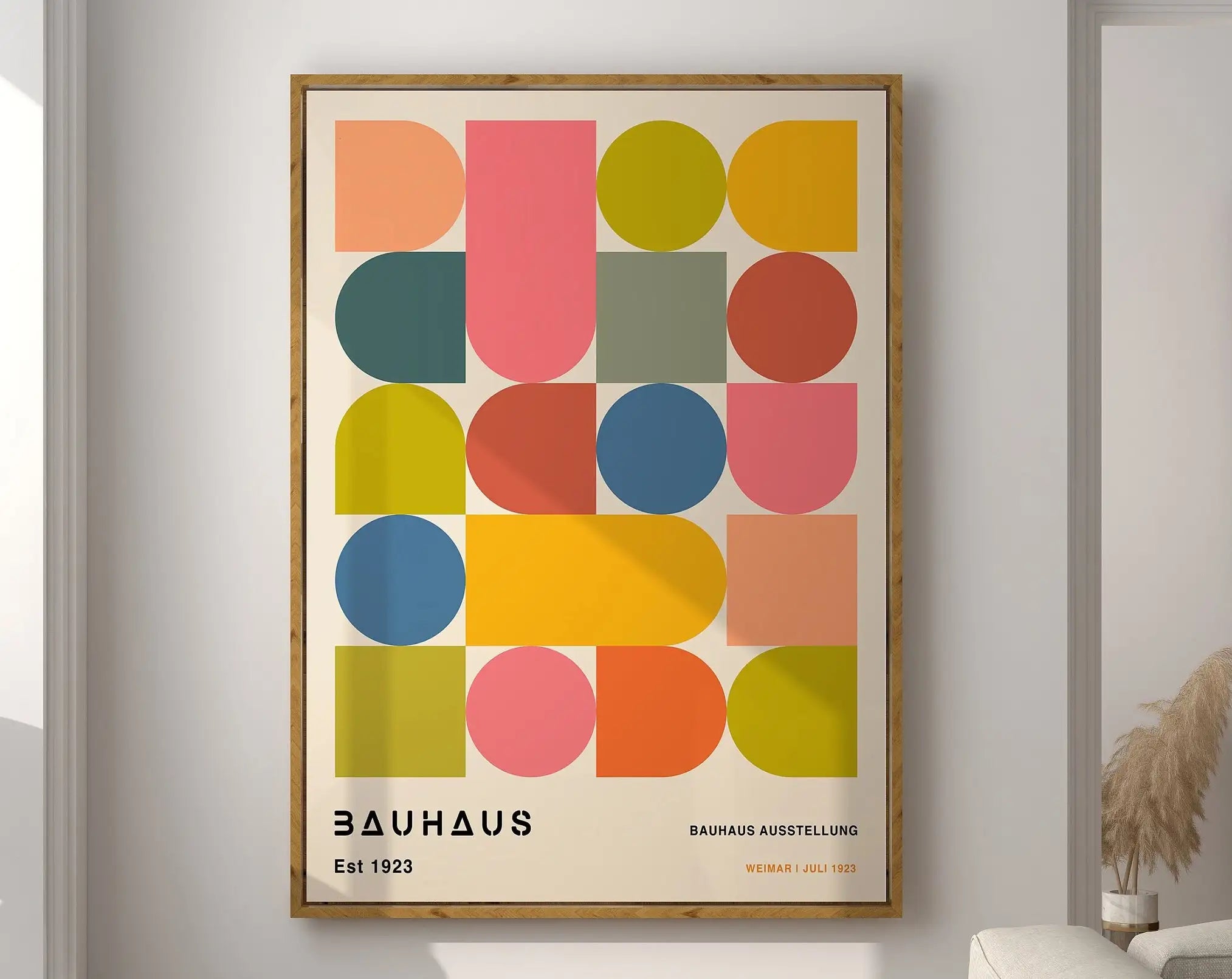 Geometric Mid-Century Canvas Art Print
