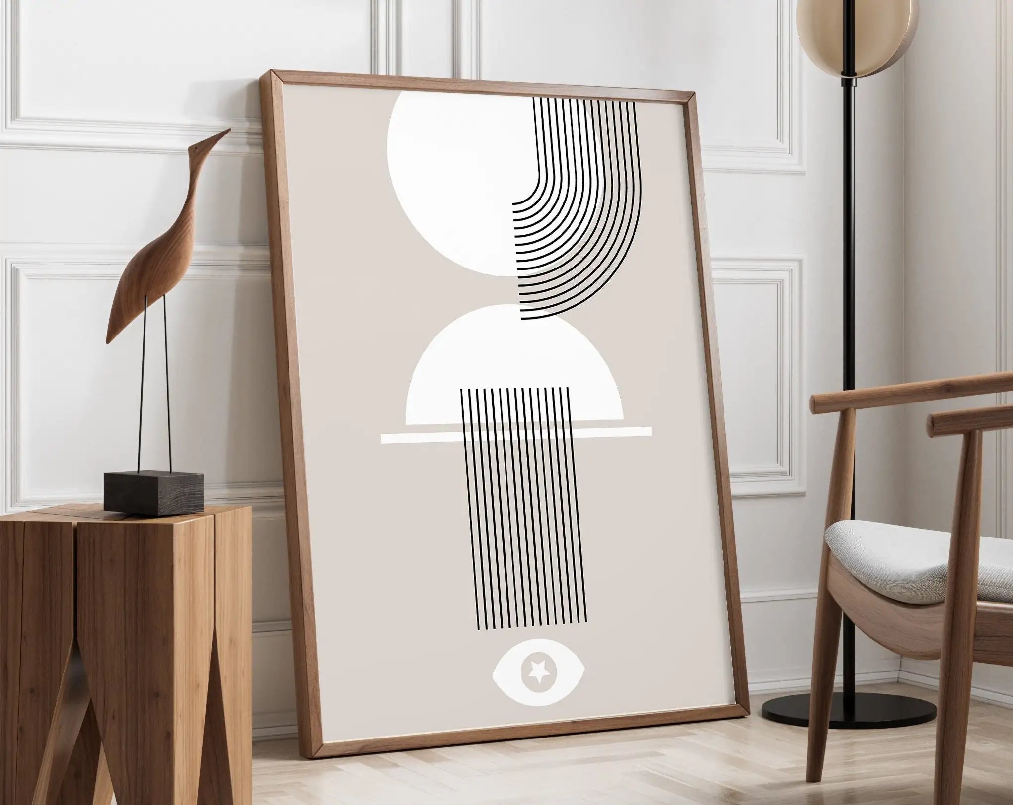 Geometric Mid-Century Canvas Art Print