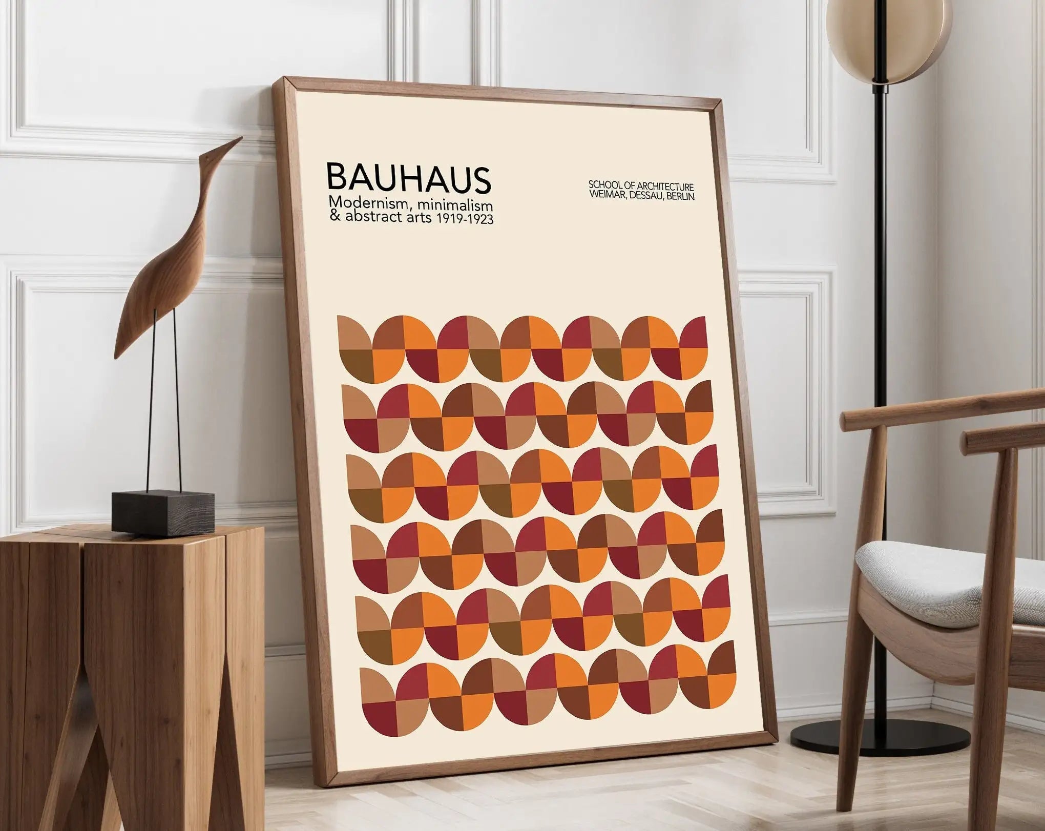 Geometric Mid-Century Canvas Art Print