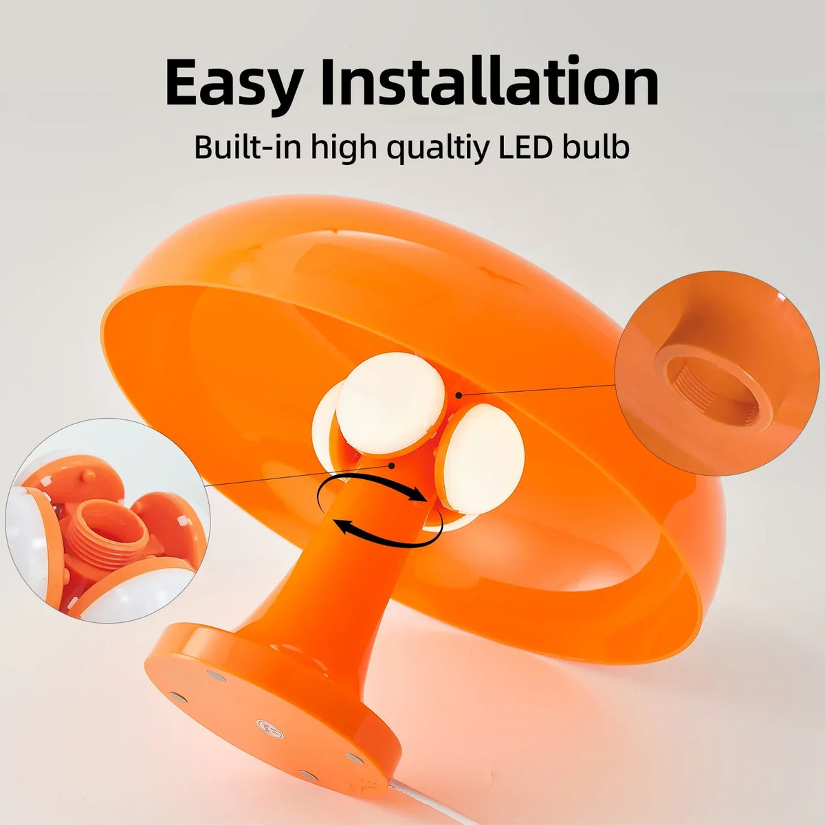 Mushroom table lamp